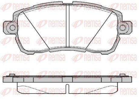 FORD гальм. колод. передн. KA+ III remsa 1728.00