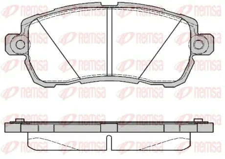 REMSA FORD гальм. колод. передн. KA+ III Remsa 1728.00