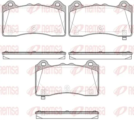 REMSA FORD Гальм. колодки передн. FOCUS III 2.3 RS AWD 15-17 remsa 1736.02
