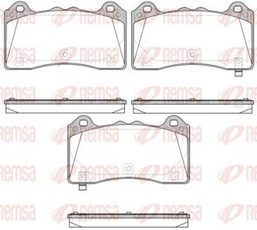 FORD Гальм. колодки передн. FOCUS III 2.3 RS AWD 15-17 remsa 173602 на Форд Фокус 3