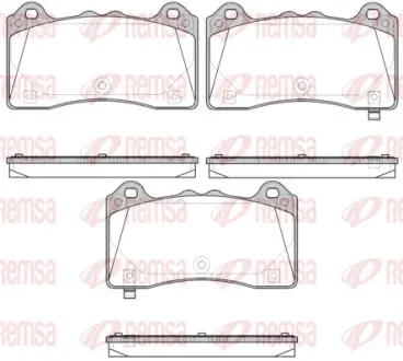 REMSA FORD Гальм. колодки передн. FOCUS III 2.3 RS AWD 15-17 remsa 1736.02