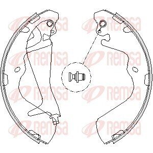 Колодки ручного (стоячого) гальма remsa 4215.00