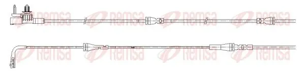 REMSA JAGUAR Датчик зносу гал. колодок (передній) XE 2.0 15- remsa 001172