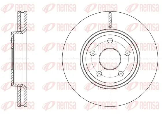 REMSA JEEP Диск гальмівний передній Grand Cherokee remsa 6166810