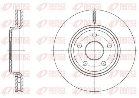 JEEP Диск гальмівний передній Grand Cherokee remsa 61668.10