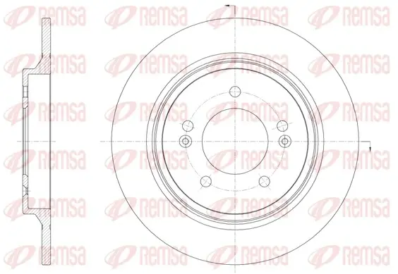 REMSA KIA Диск гальмівний задн.CEED 18-, HYUNDAI remsa 61571.00