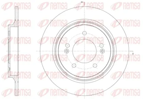 REMSA KIA Диск гальмівний задн.CEED 18-, HYUNDAI remsa 61571.00