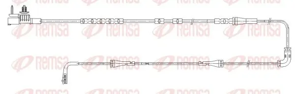 REMSA LAND ROVER Датчик зносу гал. колодок (задній) DISCOVERY 2.0 16-, RANGE ROVER 3.0 12- remsa 001194