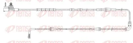 REMSA LAND ROVER Датчик зносу гал. колодок (задній) DISCOVERY 2.0 16-, RANGE ROVER 3.0 12- remsa 001194