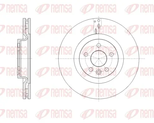 REMSA LAND ROVER диск гальм. передній Range Rover Evoque 11-, Discovery Sport 14- Remsa 61786.10 (фото 1)