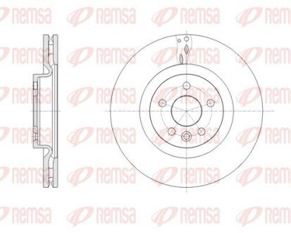 LAND ROVER диск гальм. передній Range Rover Evoque 11-, Discovery Sport 14- remsa 6178610