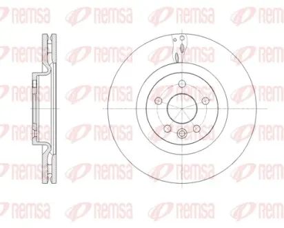 REMSA LAND ROVER диск гальм. передній Range Rover Evoque 11-, Discovery Sport 14- Remsa 61786.10