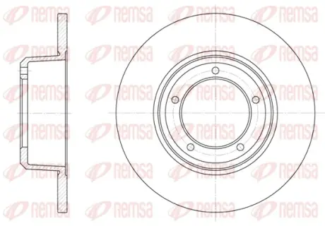 REMSA LANDROVER диск гальмівний передн. Defender,Discovery,Range Rover 86- Remsa 634100