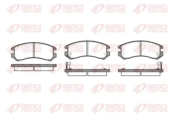 REMSA NISSAN колодки гальмівні передні SUNNY 1.6 B12 86-, SUZUKI SWIFT II Хетчбек (EA, MA) 1.3 GTi -01 Remsa 0219.02 (фото 1)