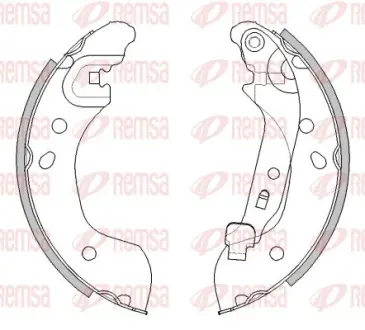 Колодки ручного (стоячого) гальма Remsa 453600