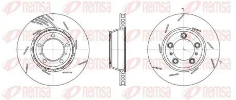 REMSA PORSCHE Диск гальмівний лів PANAMERA 3.0 D Remsa 6186111