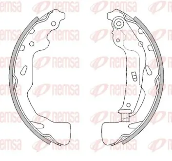 Колодки ручного (стоячого) тормоза remsa 4461.00