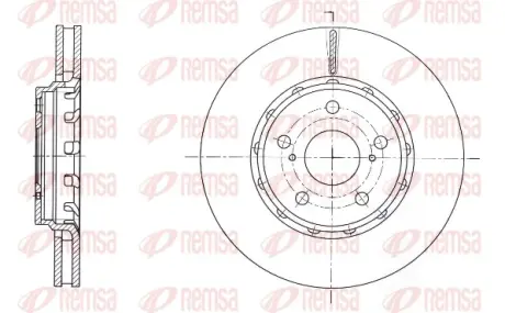 REMSA TOYOTA Диск гальмівний передній ALPHARD / VELLFIRE 08- remsa 6159310