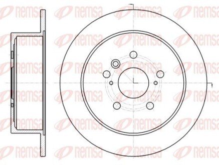 TOYOTA диск гальмівний задн VENZA 08- remsa 6196900 на Тойота Венза