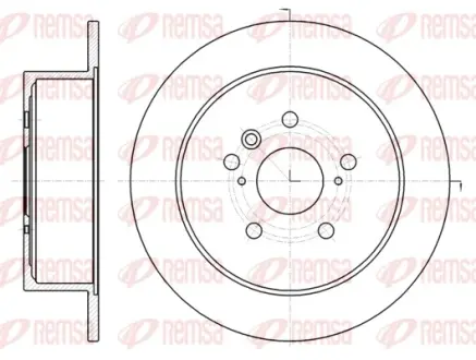 REMSA TOYOTA диск гальмівний задн VENZA 08- Remsa 6196900