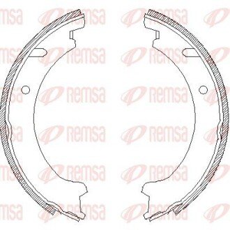 VOLVO щоки гальмівні С70/S70/V70/850 remsa 4721.00