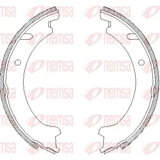 REMSA VOLVO щоки гальмівні С70/S70/V70/850 remsa 4721.00