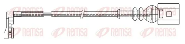 Шланг тормозной задний remsa 001204