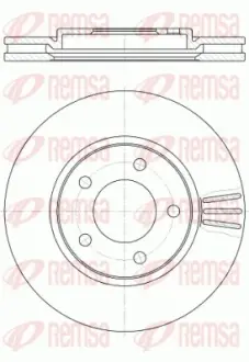 Гальмівний диск remsa 6104710
