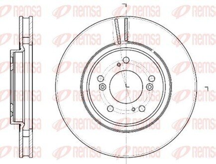 Тормозной диск remsa 6112910