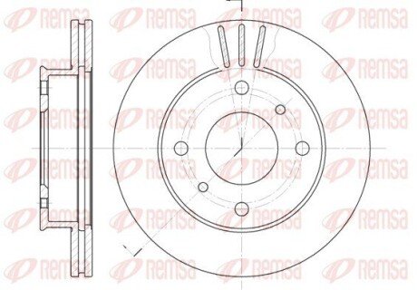 Гальмівний диск remsa 6113.10 на Ниссан Primera