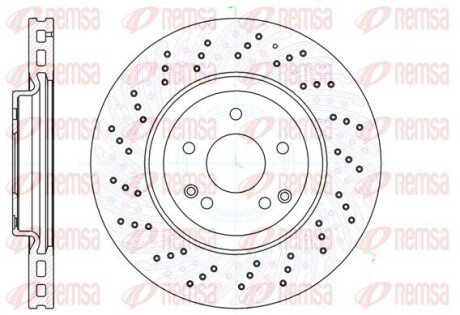 Гальмівний диск remsa 61138.10