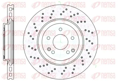 Гальмівний диск Remsa 61138.10