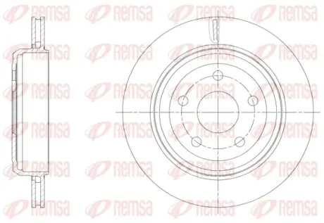 Тормозной диск remsa 6151310 Jeep Grand Cherokee