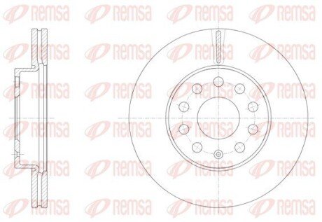 Тормозной диск remsa 61586.10 на Ауди А3