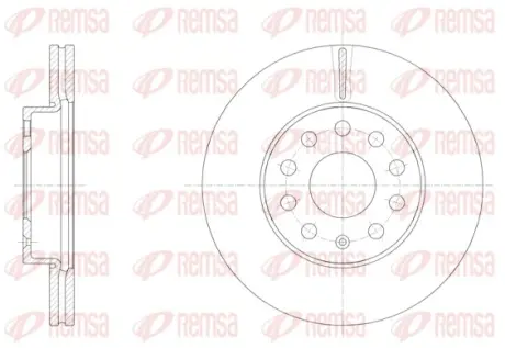 Гальмівний диск Remsa 6158610