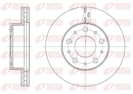 Гальмівний диск remsa 6160010