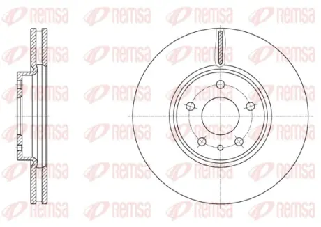 Гальмівний диск Remsa 6160510
