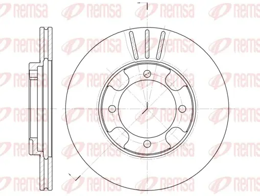 Тормозной диск remsa 638910