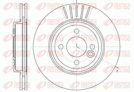 Гальмівний диск remsa 662410