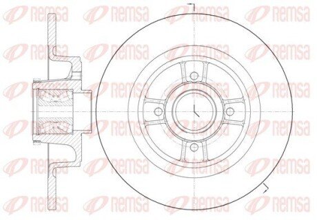 Тормозной диск remsa 669820 на Рено Megane