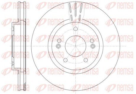 Гальмівний диск remsa 6897.10