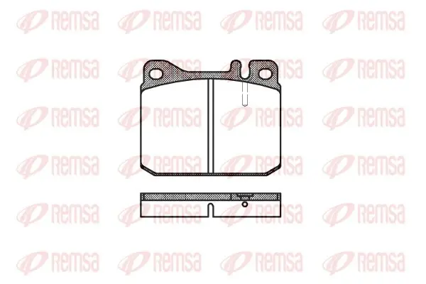 Передние тормозные колодки remsa 0010.20