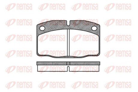 Тормозні (гальмівні) колодки remsa 010100
