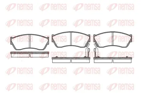 Тормозные колодки remsa 0147.22