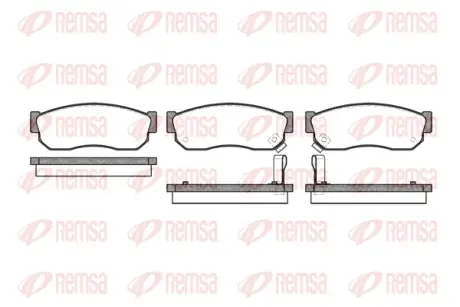 Тормозные колодки remsa 0149.02
