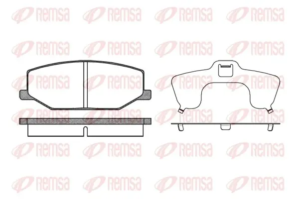 Тормозные колодки remsa 0190.10