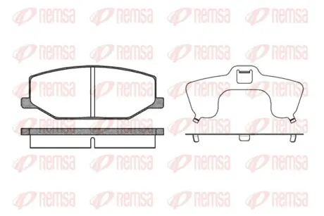 Тормозные колодки remsa 0190.10