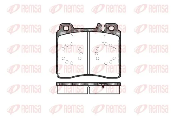 Тормозные колодки remsa 0420.00