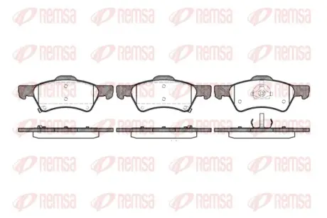 Тормозные колодки remsa 0810.02