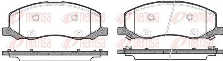 Тормозные колодки remsa 1386.02